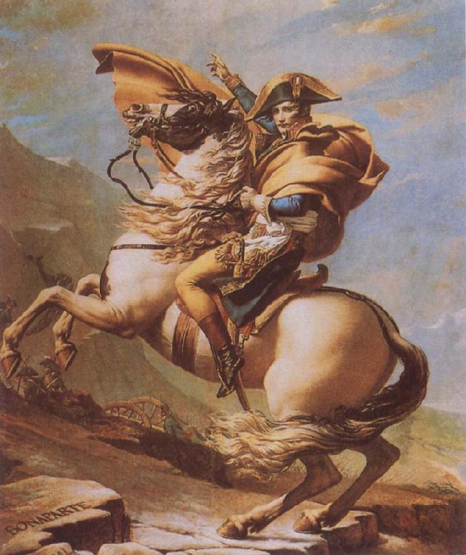 Jacques-Louis  David Napoleon Crossing the Alps oil painting picture